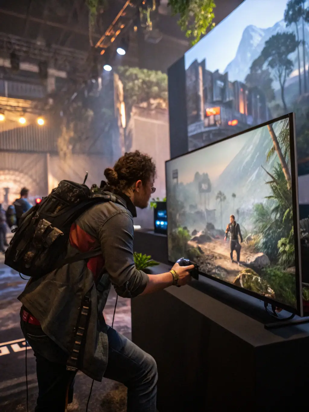 A dynamic screenshot from a game showcasing innovative game design elements, such as unique mechanics, level design, or user interface, used to represent IG Studio's game design services.