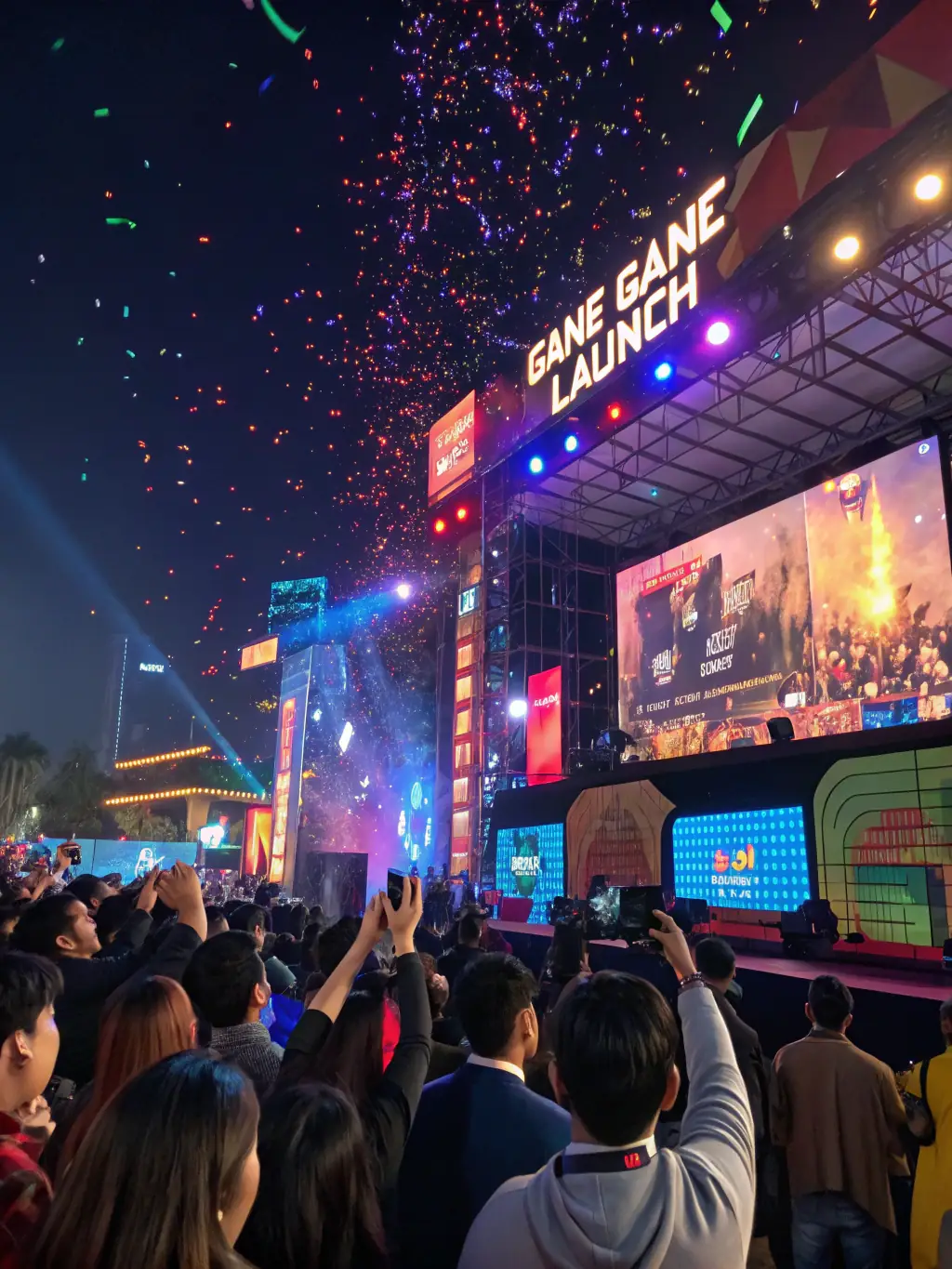 An image showcasing a game launch event or promotional material, emphasizing IG Studio's support in marketing and launching indie games.